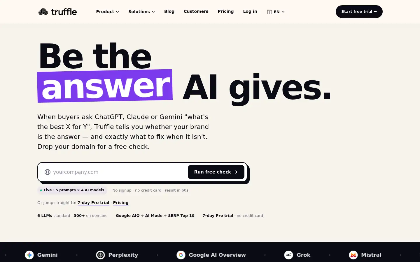 Screenshot of runtruffle.com