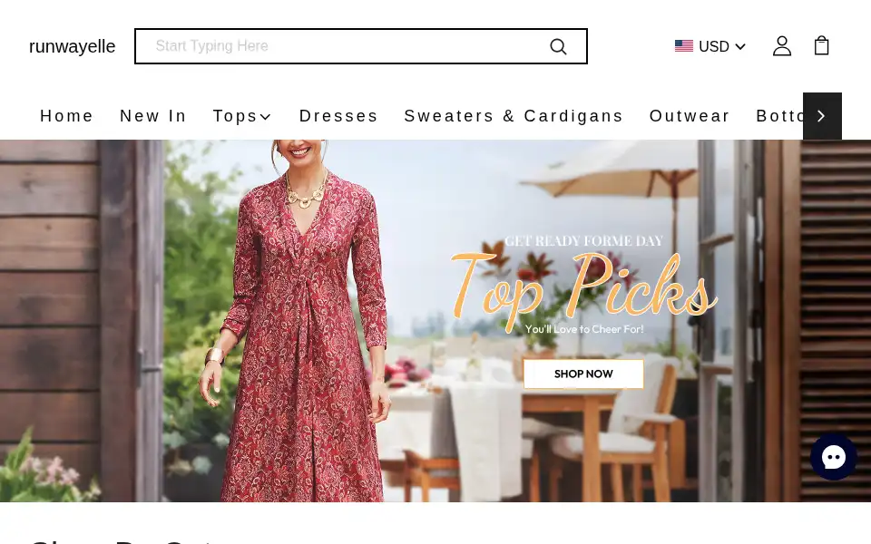 Screenshot of runwayelle.com
