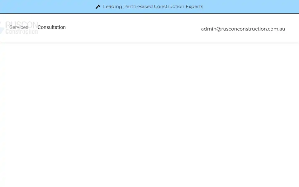Screenshot of rusconconstruction.com.au