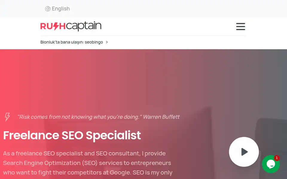 Screenshot of rushcaptain.com