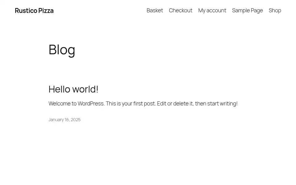 Screenshot of rusticopizza.co.uk