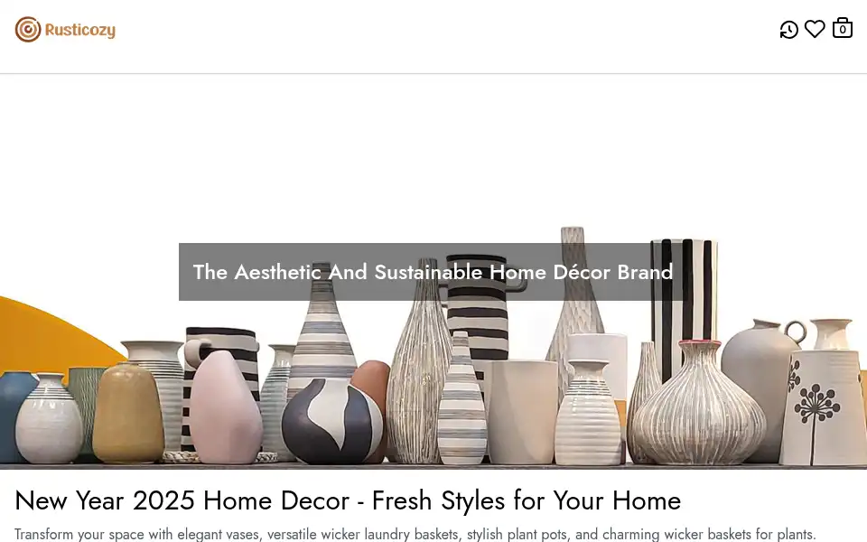 Screenshot of rusticozy.com