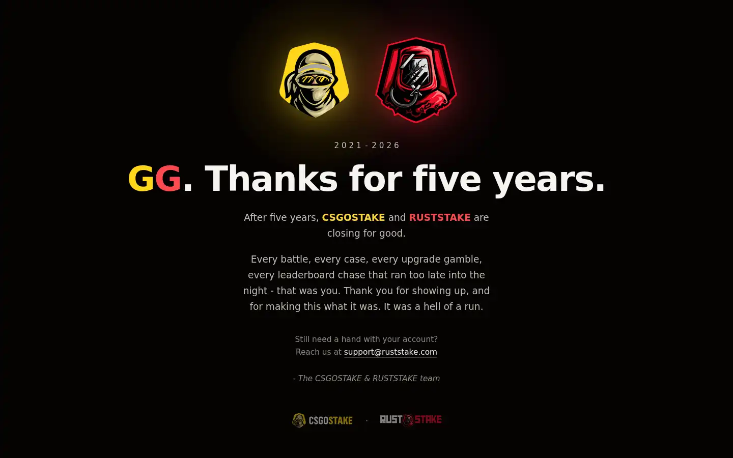 Screenshot of ruststake.com