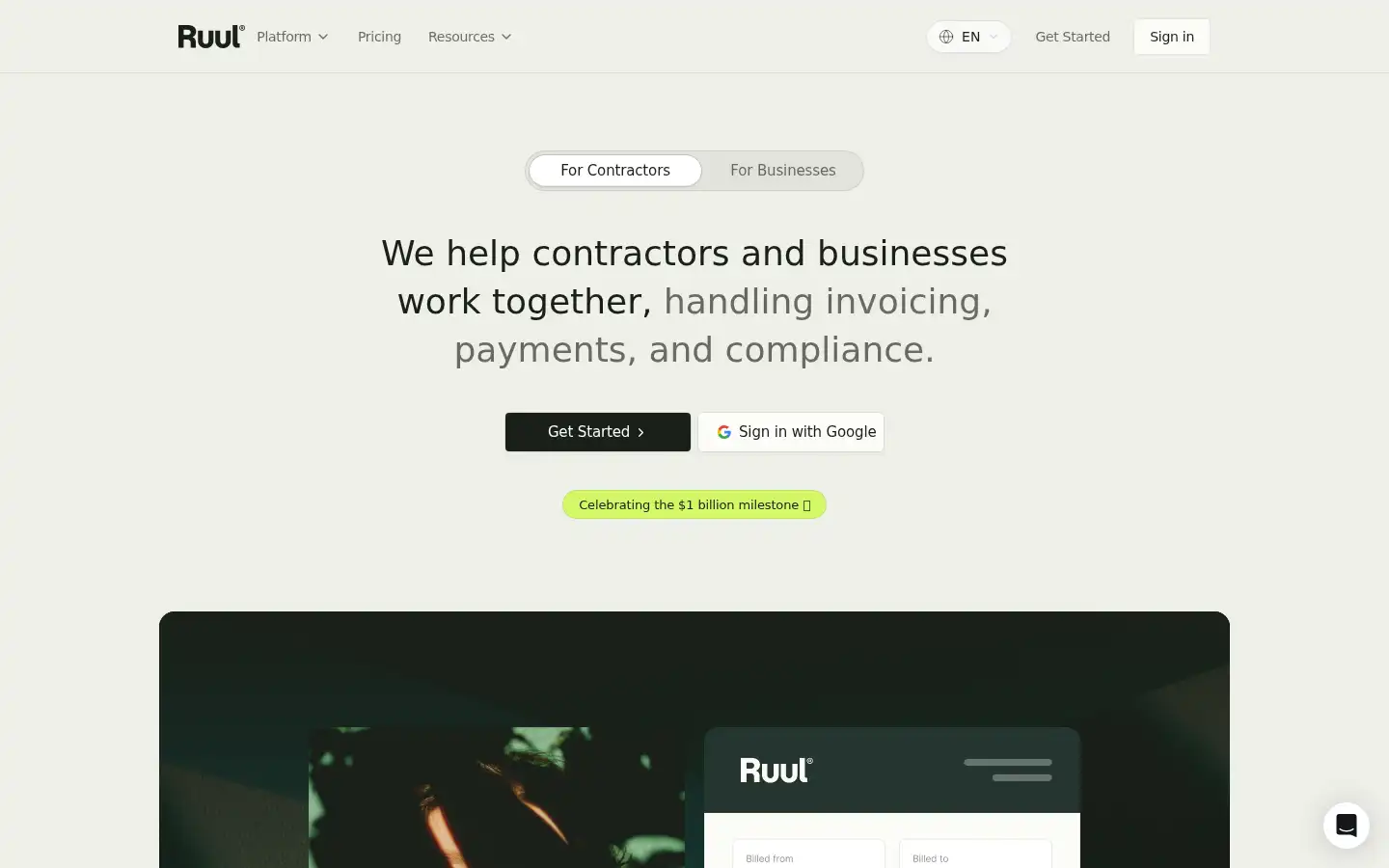 Screenshot of ruul.io