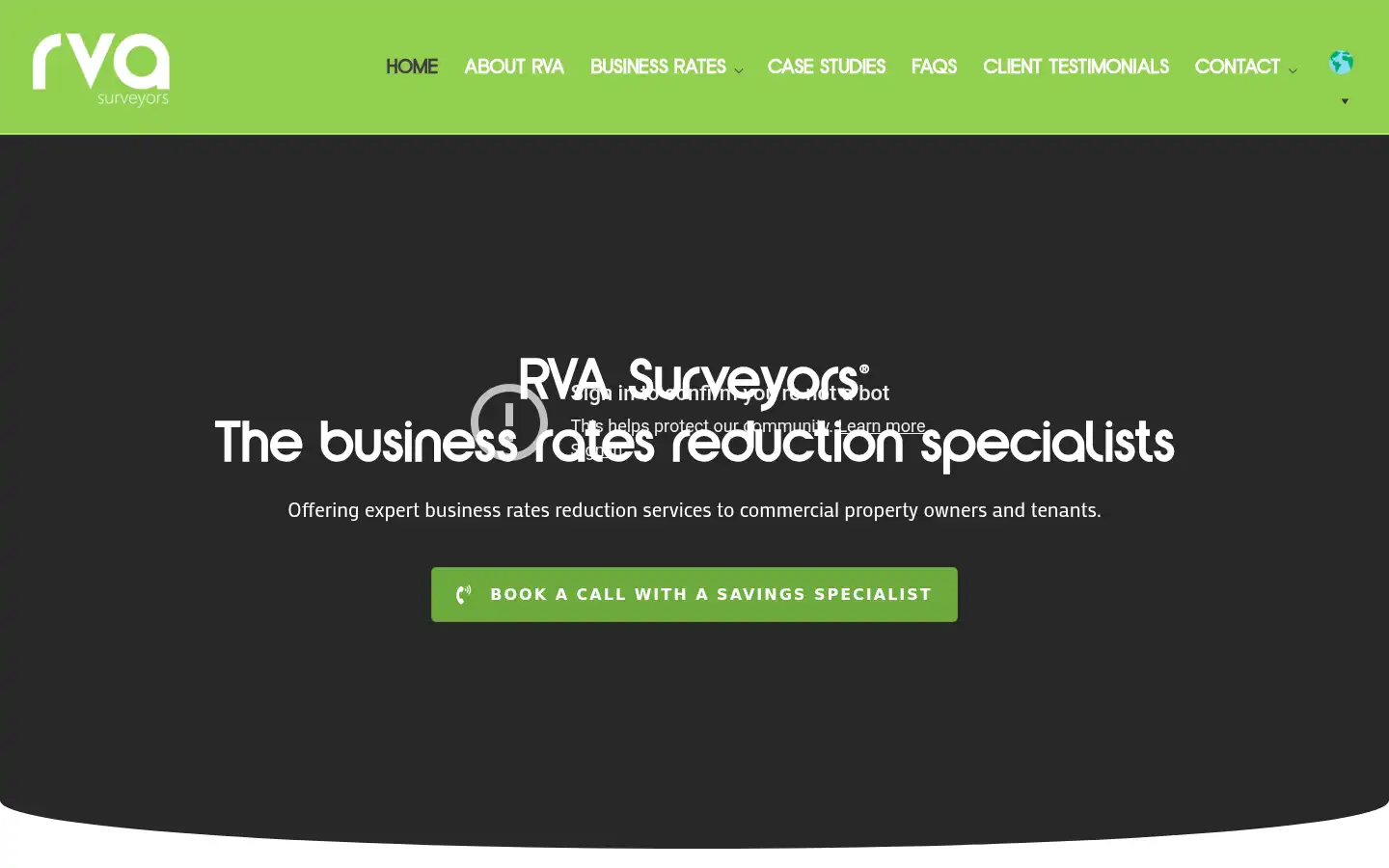 Screenshot of rvasurveyors.com