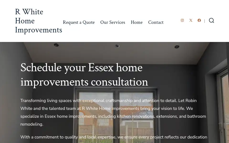 Screenshot of rwhitehomeimprovements.com