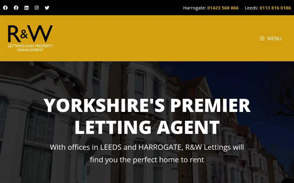 Screenshot of rwlettings.co.uk