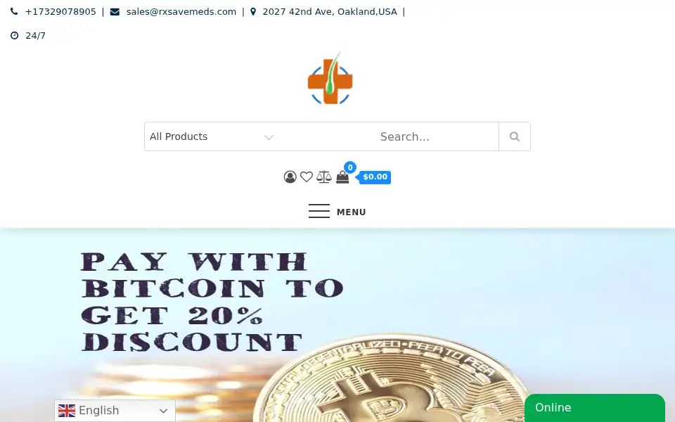 Screenshot of rxsavemeds.com