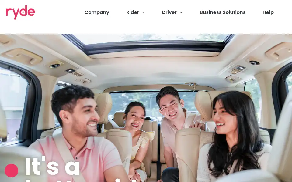 Screenshot of rydesharing.com