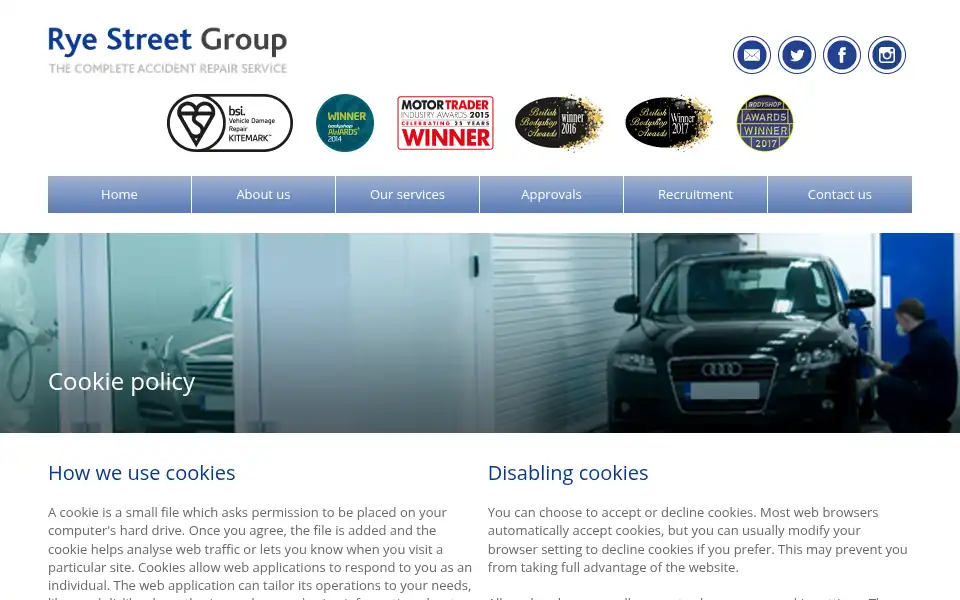 Screenshot of ryestreetgroup.com
