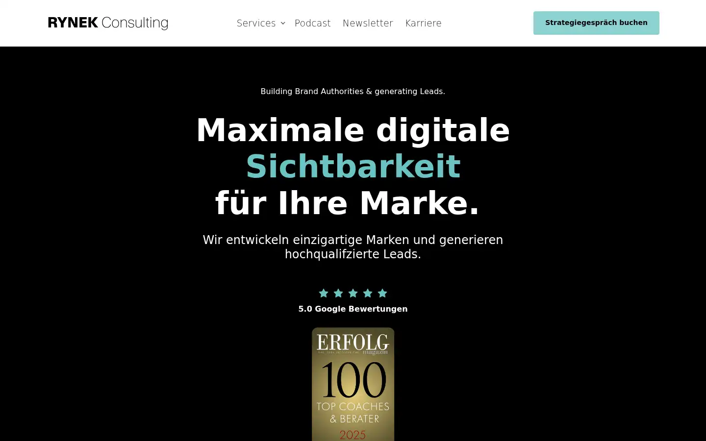 Screenshot of rynek-consulting.de