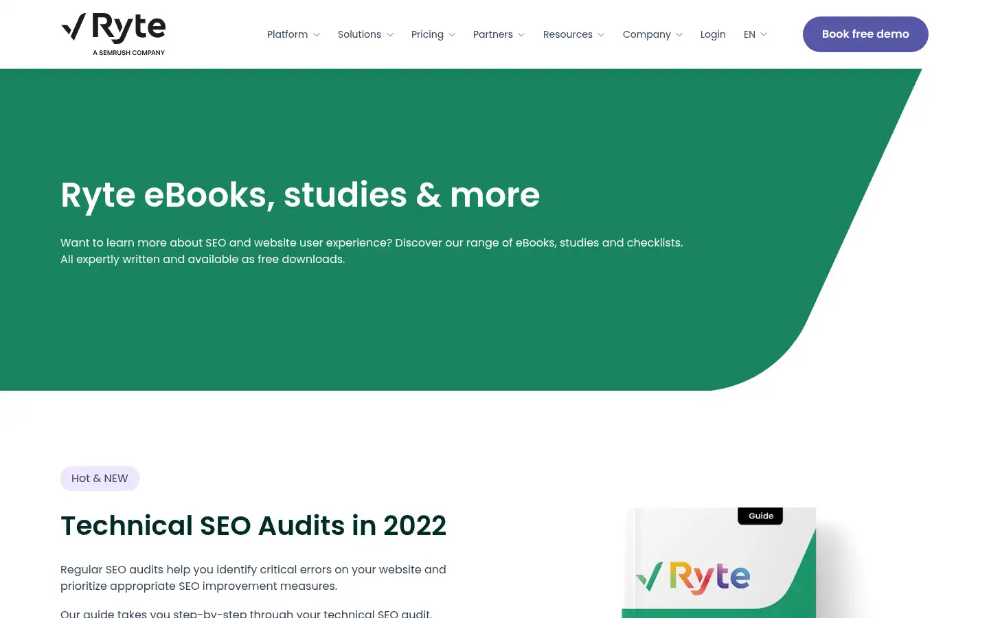 Screenshot of ryte.com