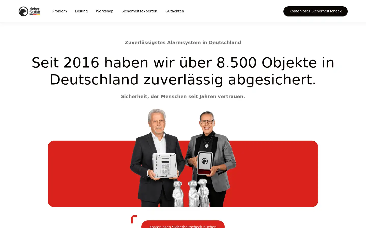 Screenshot of s4u-alarmsysteme.de