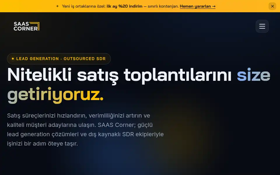 Screenshot of saascorner.co