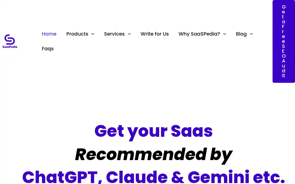Screenshot of saaspedia.io