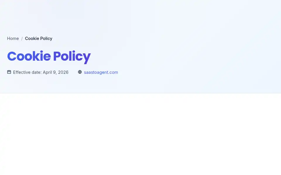Screenshot of saastoagent.com