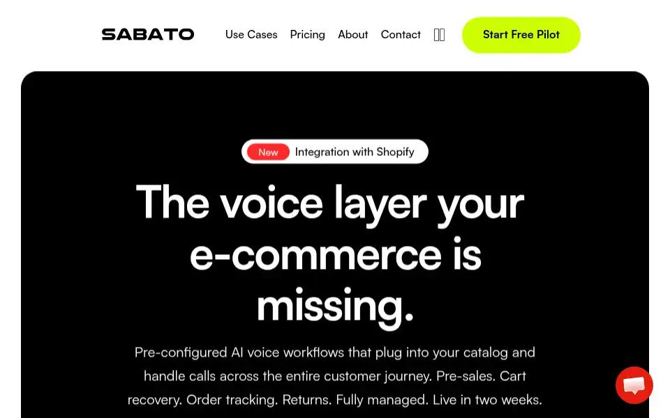Screenshot of sabato.ai