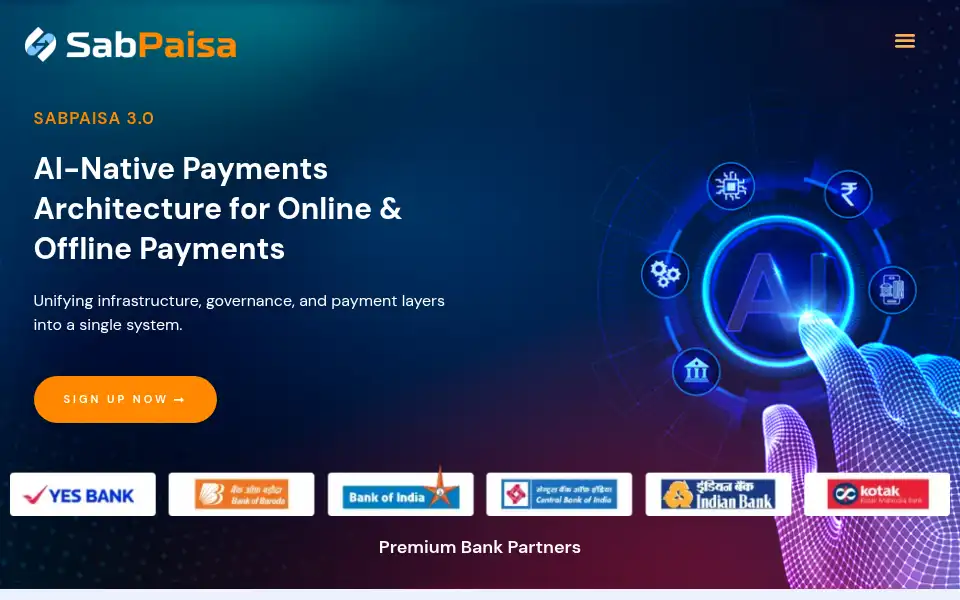 Screenshot of sabpaisa.in