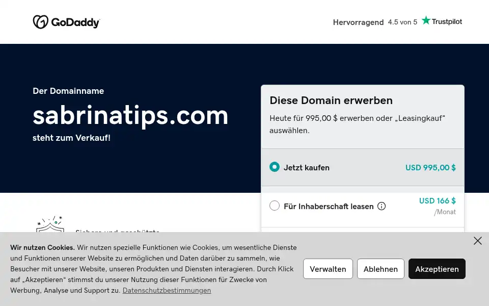 Screenshot of sabrinatips.com