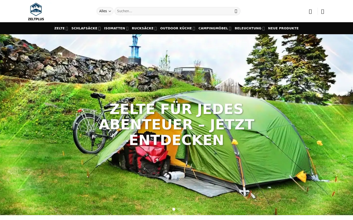 Screenshot of sackundpackde.com