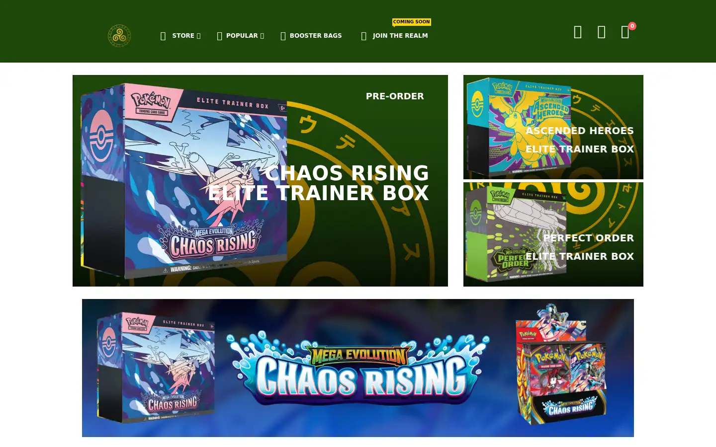 Screenshot of sacred-realm.co.uk