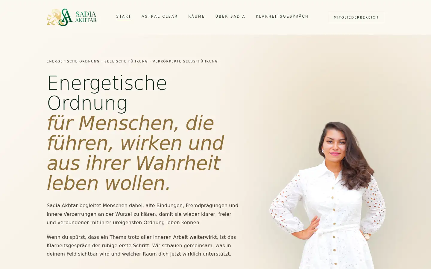 Screenshot of sadia-akhtar.com