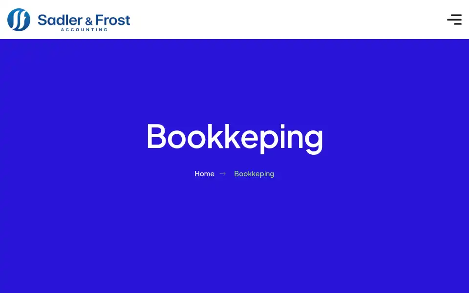 Screenshot of sadlerandfrost.com