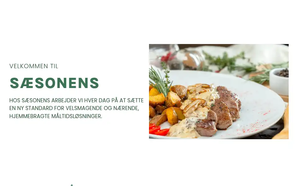 Screenshot of saesonens.dk