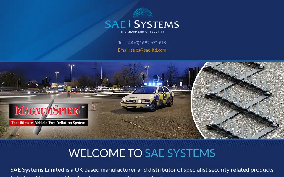 Screenshot of saesystems.org