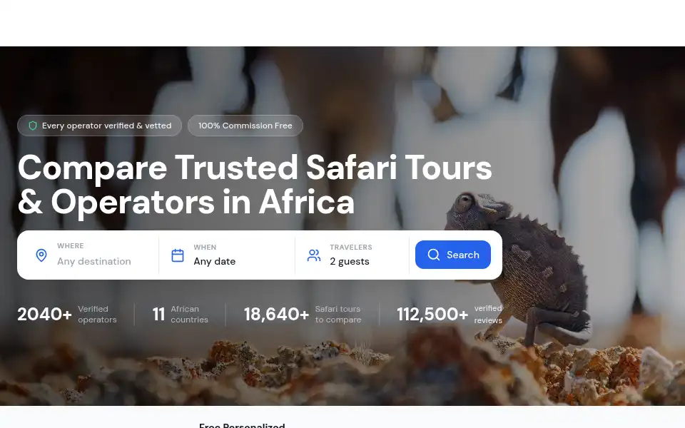 Screenshot of safarigo.com