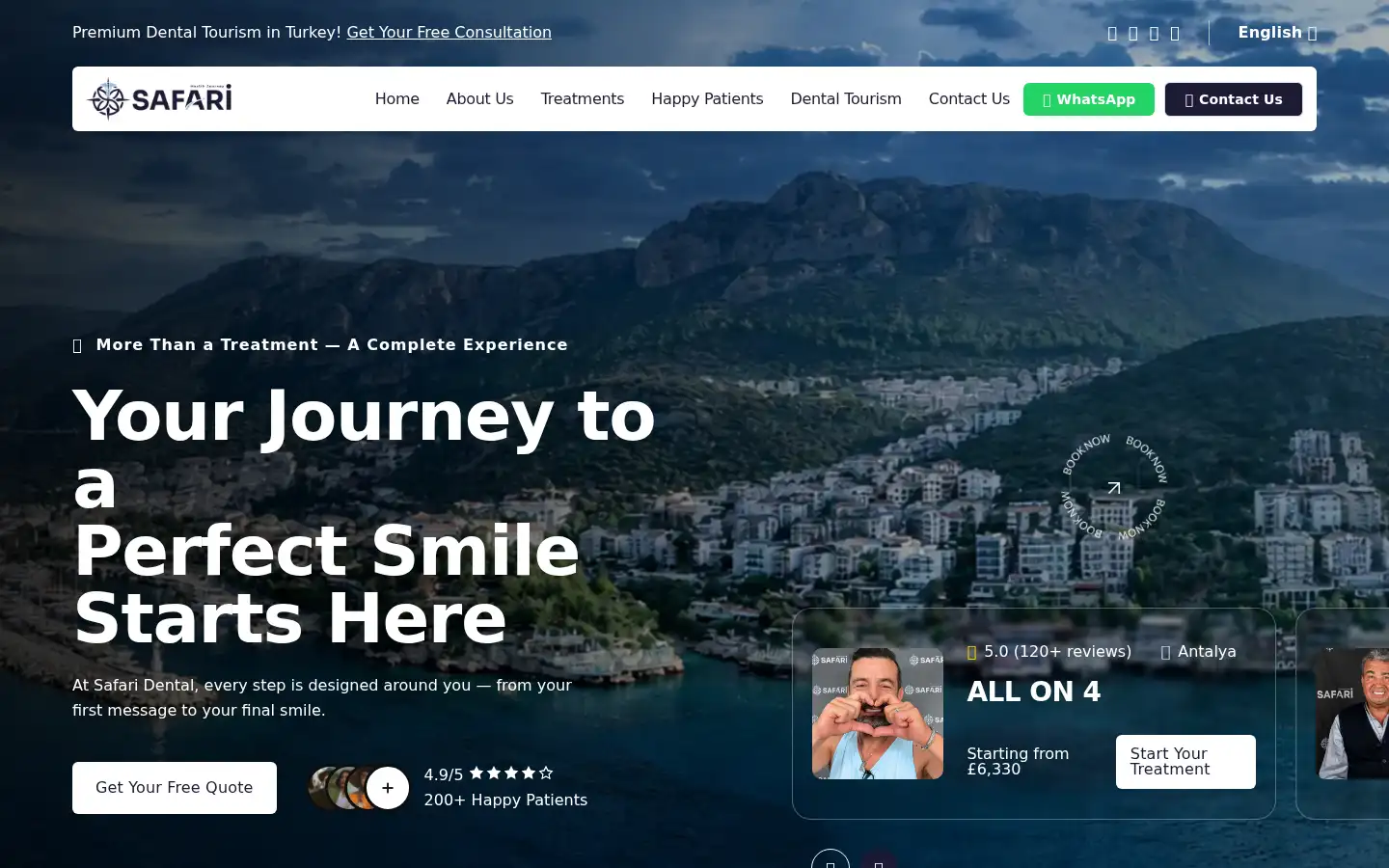 Screenshot of safarihealthjourney.com