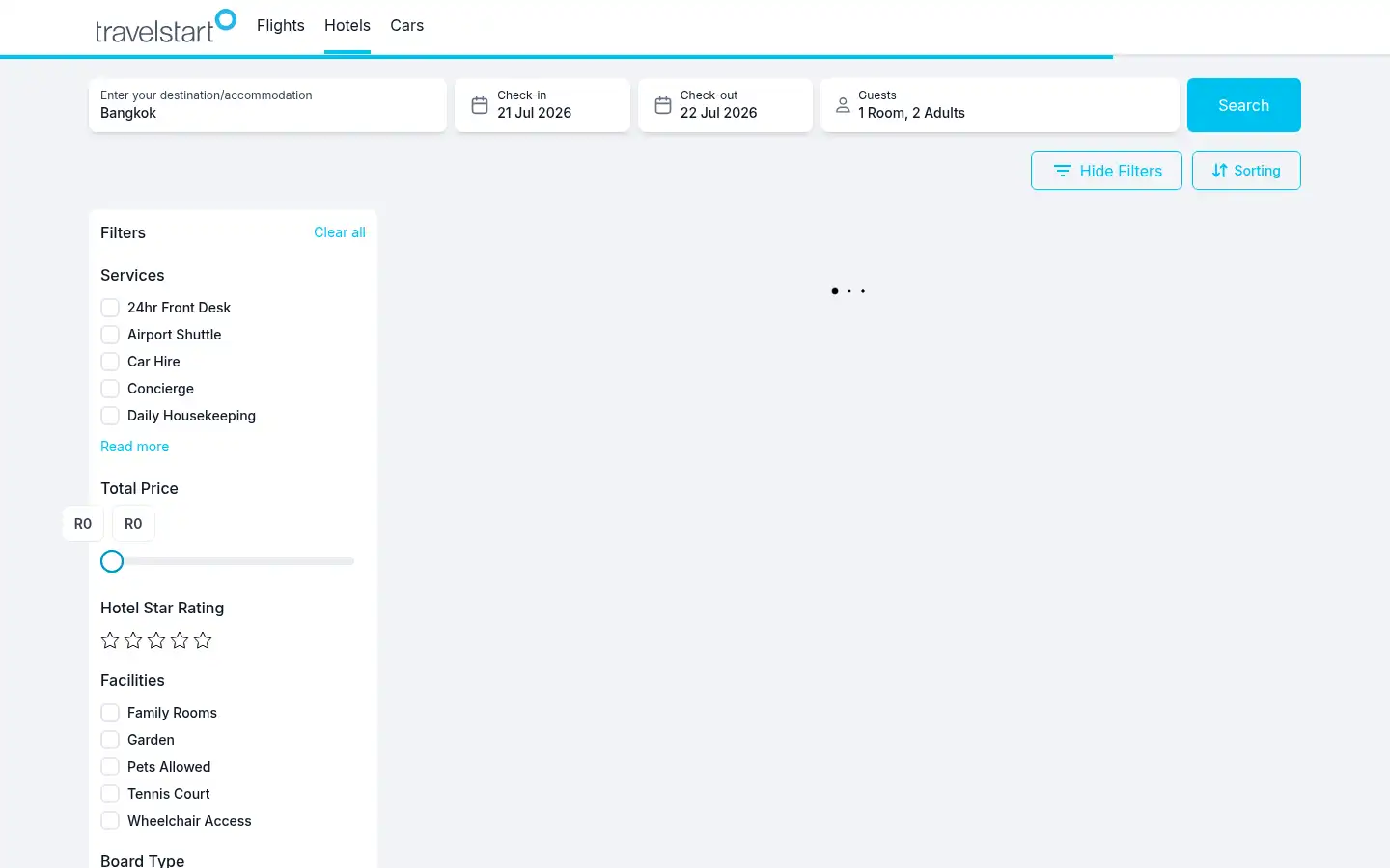 Screenshot of safarinow.com