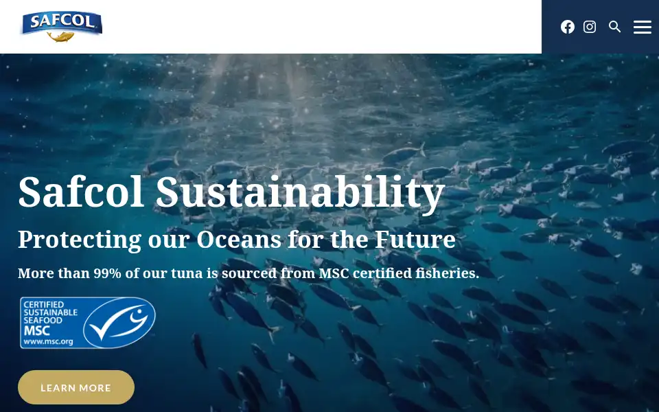 Screenshot of safcol.com.au