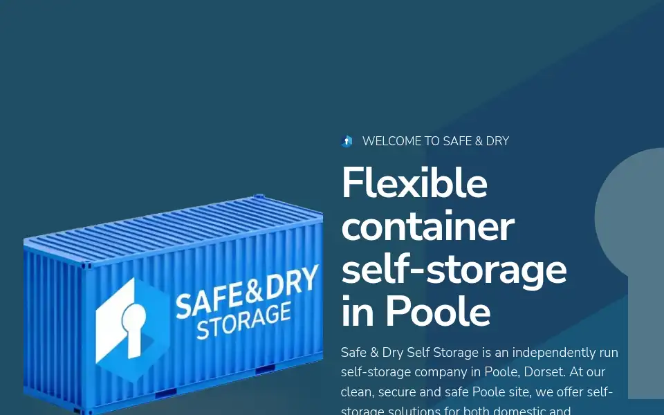 Screenshot of safeanddry.co.uk