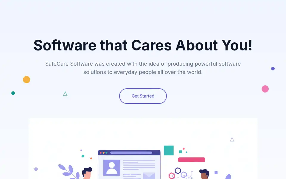 Screenshot of safecaresoftware.com