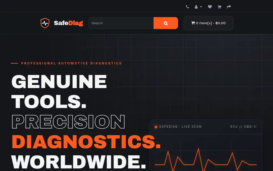 Screenshot of safediag.com
