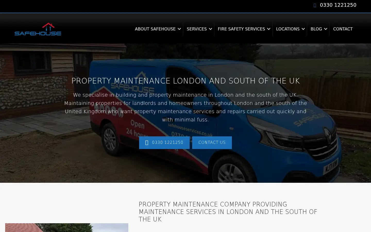 Screenshot of safehouseservices.co.uk