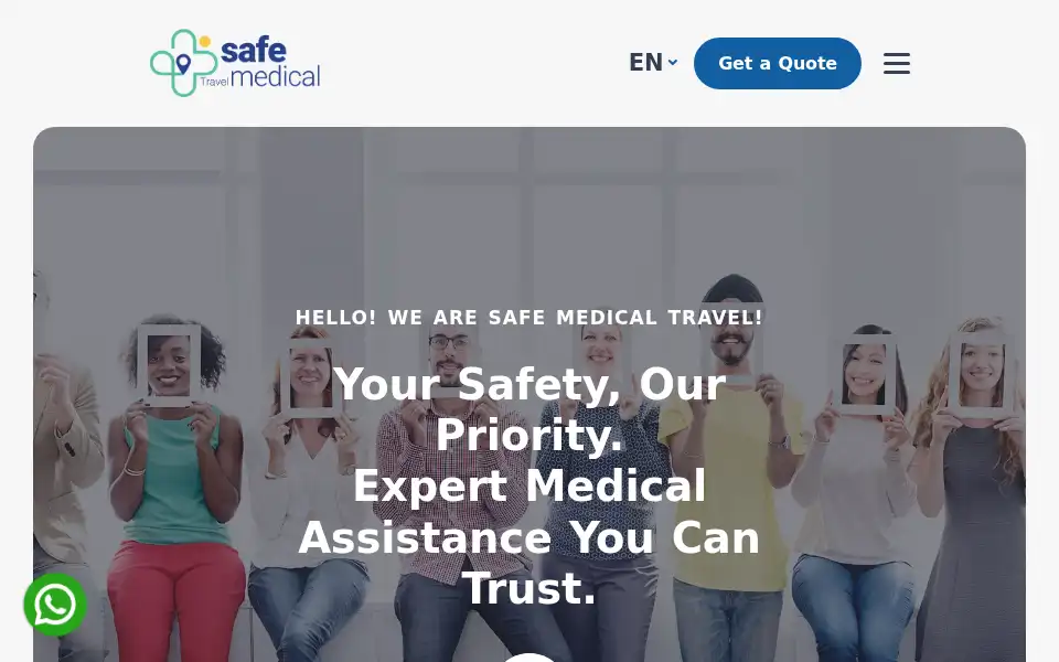 Screenshot of safemedicaltravel.co.uk
