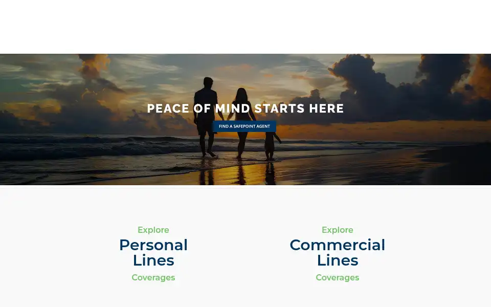 Screenshot of safepointins.com