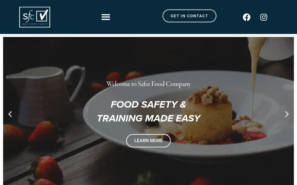 Screenshot of saferfoodcompany.co.uk