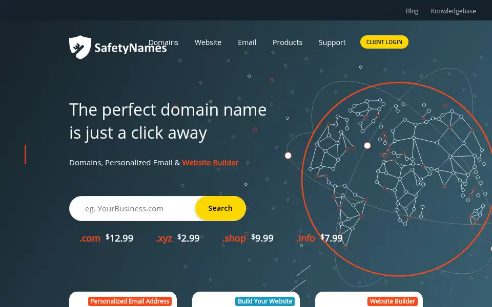 Screenshot of safetynames.com