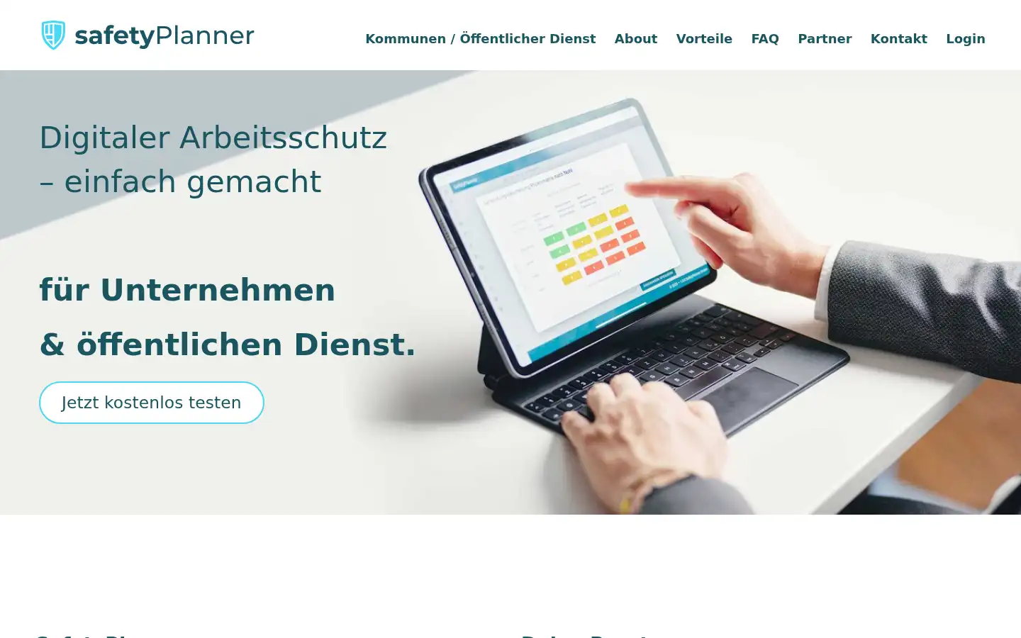 Screenshot of safetyplanner.de