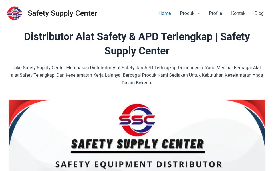 Screenshot of safetysupplycenter.com