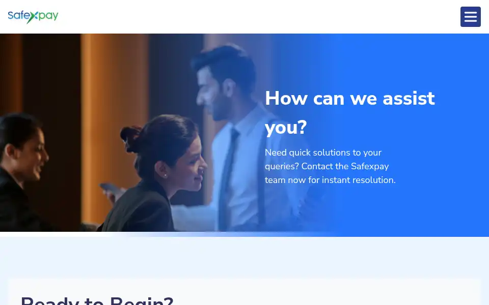 Screenshot of safexpay.com