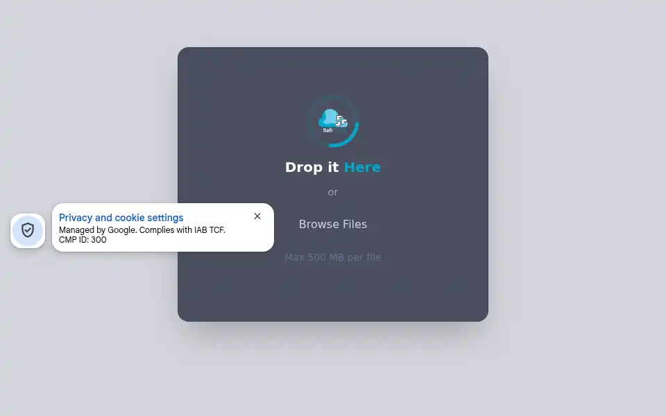 Screenshot of saficloud.com