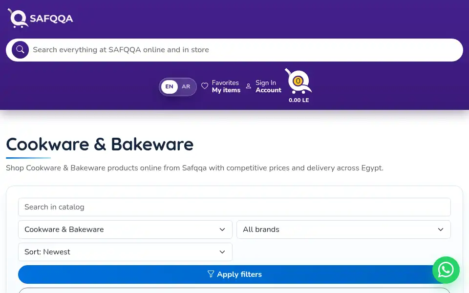 Screenshot of safqqa.com