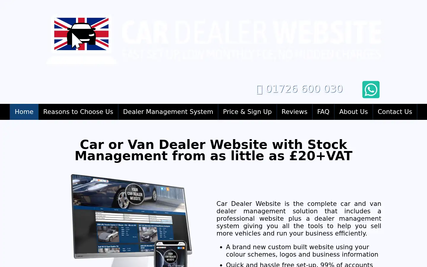 Screenshot of safscarshop.co.uk