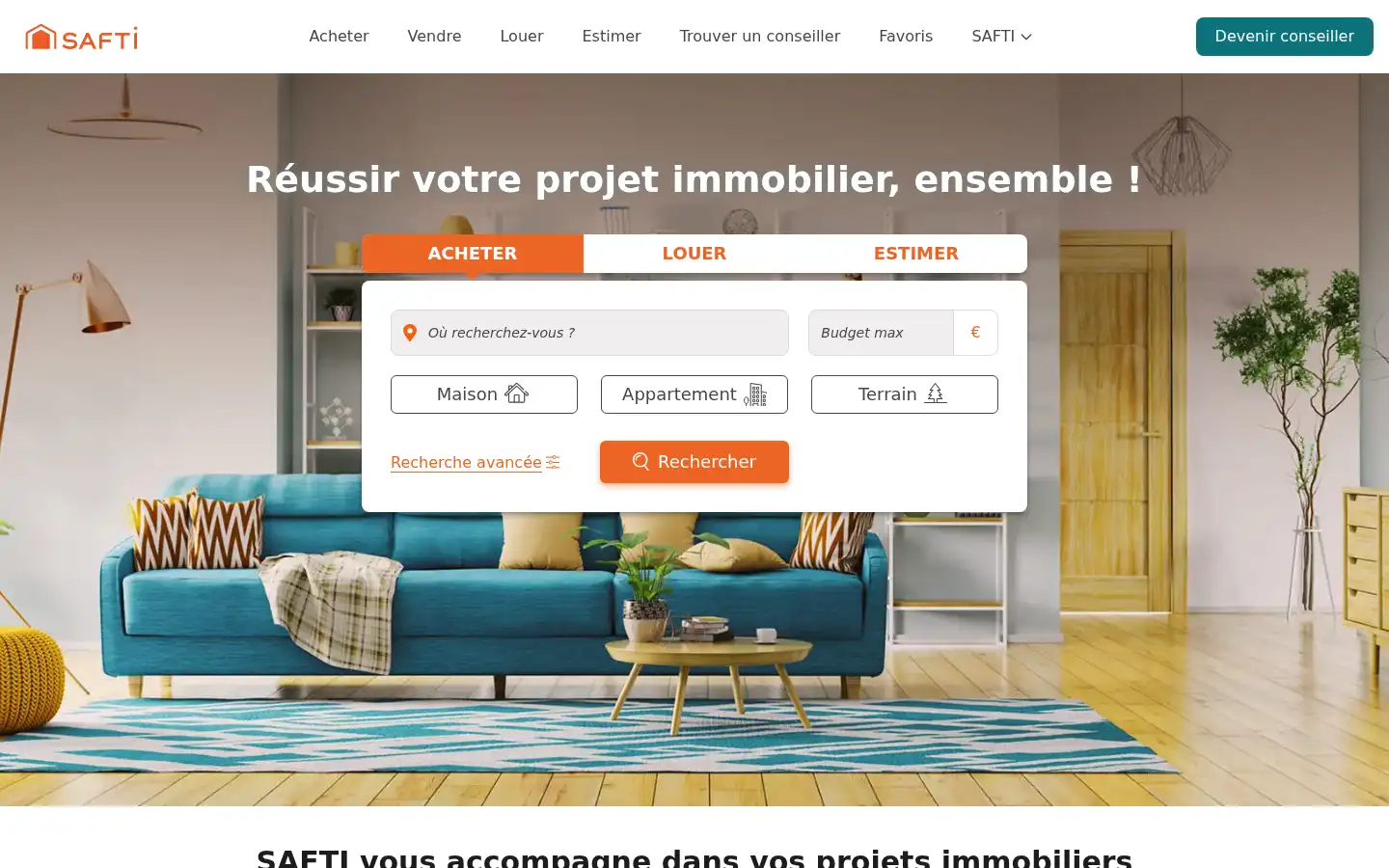 Screenshot of safti.fr