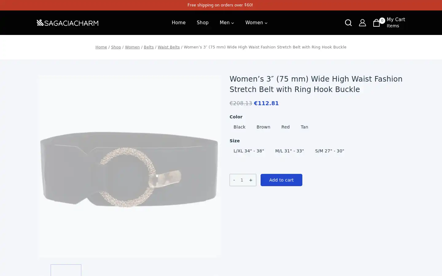 Screenshot of sagaciacharm.com