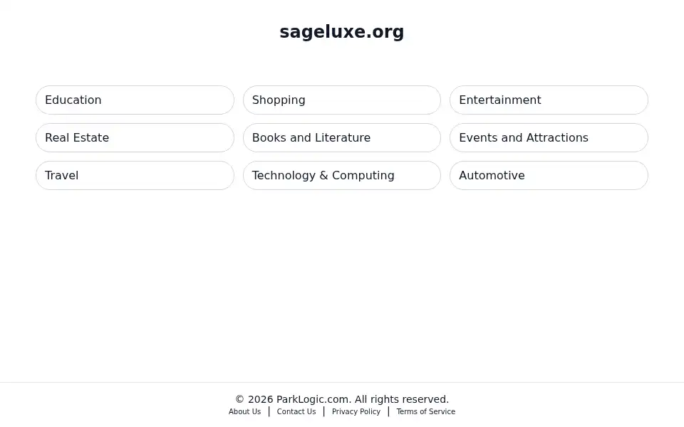 Screenshot of sageluxe.org